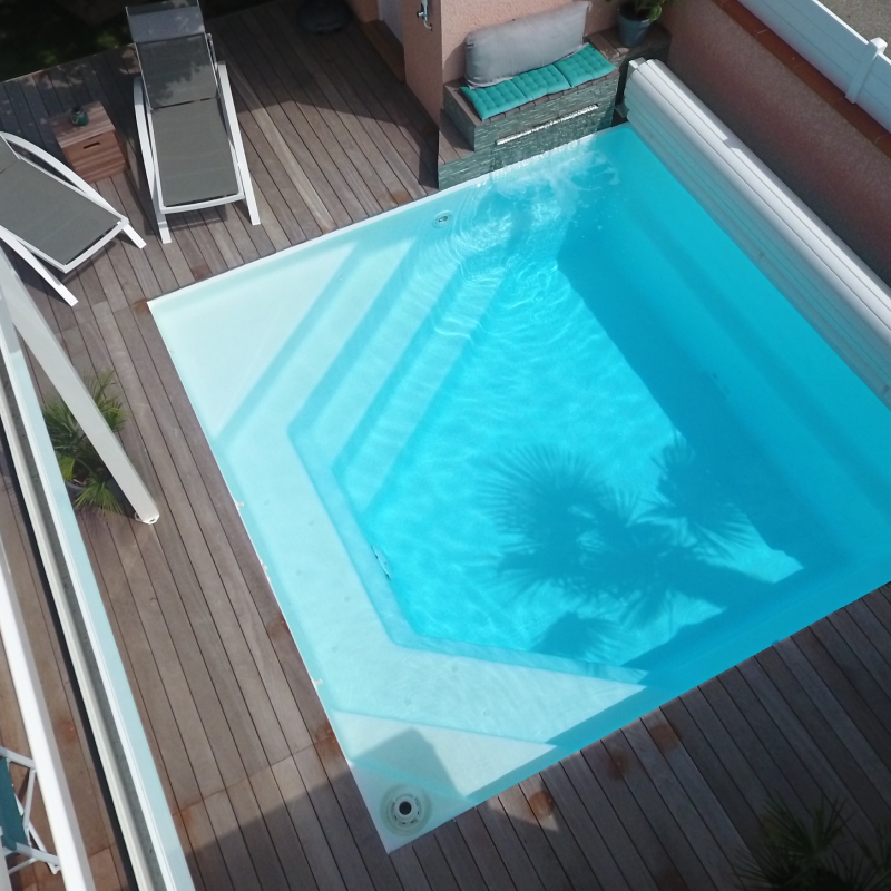 Alliance Piscines PISCINE LA ROCHE SUR YON Celestine 4 Blanche C2 8