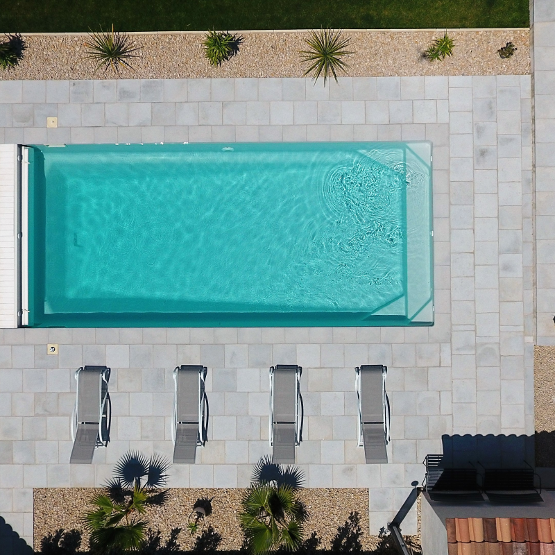 Alliance Piscines PISCINE LA ROCHE SUR YON Kryptonite 9C Grise CoverIn KC5 5